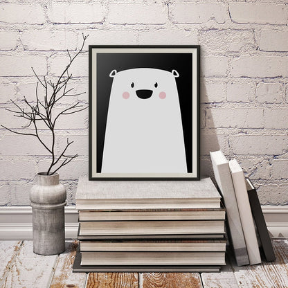 Canvas Art Print of Baby Polar Bear for Wall Decor
