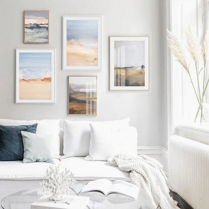 Serene Ocean Horizon - Elegant Canvas Art Piece