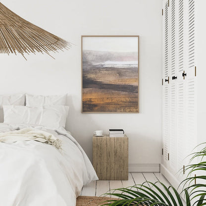 Serene Ocean Horizon - Elegant Canvas Art Piece