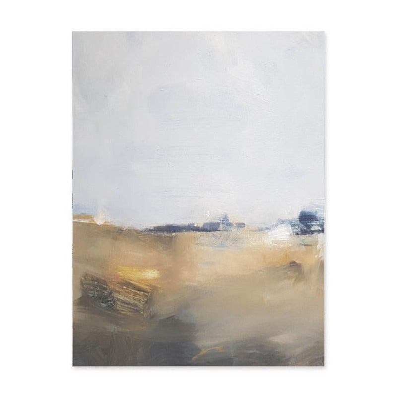 Serene Ocean Horizon - Elegant Canvas Art Piece