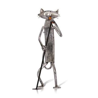 Charming Trio of Musical Cats Sculpture for Home Decor