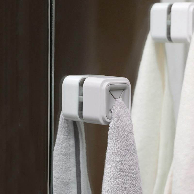 Set of 3 Adhesive Towel Holders for Home Use