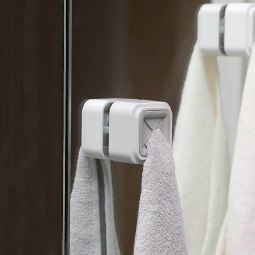Set of 3 Adhesive Towel Holders for Home Use