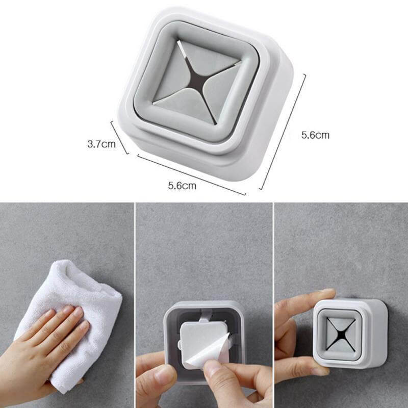 Set of 3 Adhesive Towel Holders for Home Use