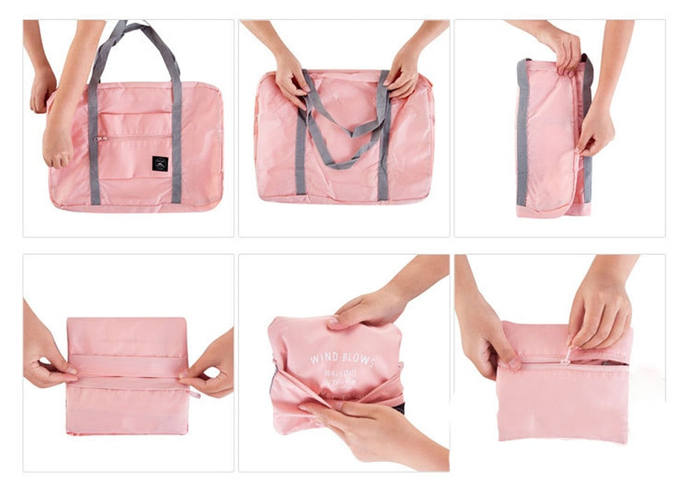 Lightweight Water-Resistant Foldable Travel Bag for Easy Packing