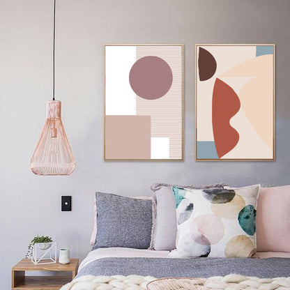 Vibrant Geometric Canvas Art for Stylish Interiors