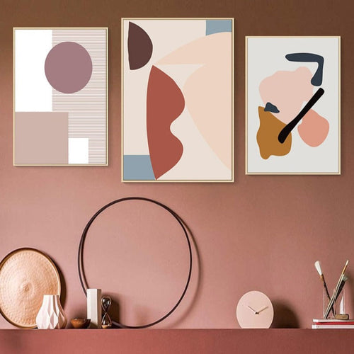 Vibrant Geometric Canvas Art for Stylish Interiors