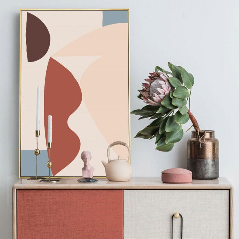 Vibrant Geometric Canvas Art for Stylish Interiors