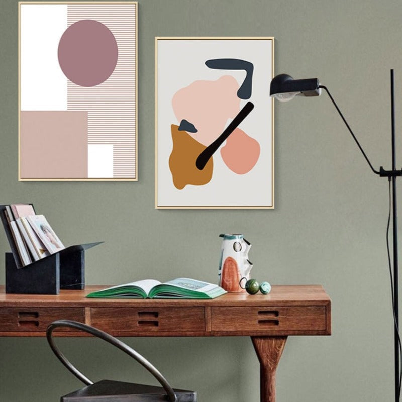 Vibrant Geometric Canvas Art for Stylish Interiors