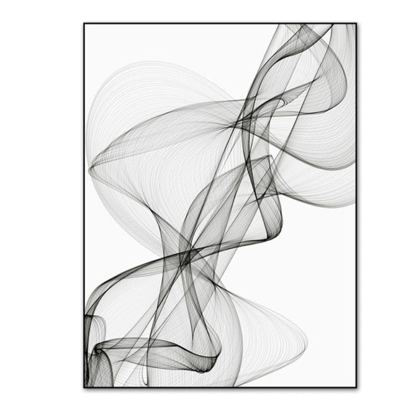 Elegant Waves Canvas Art - Contemporary Home Decor