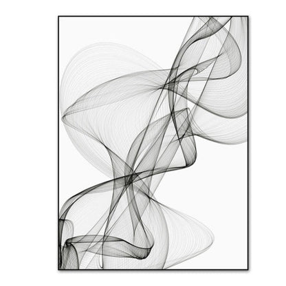 Elegant Waves Canvas Art - Contemporary Home Decor