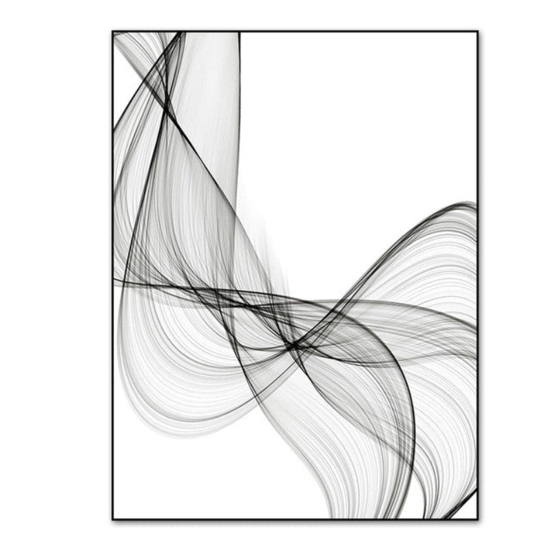 Elegant Waves Canvas Art - Contemporary Home Decor