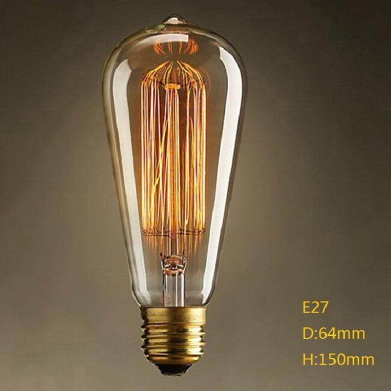 Set of 3 Vintage Edison Light Bulbs