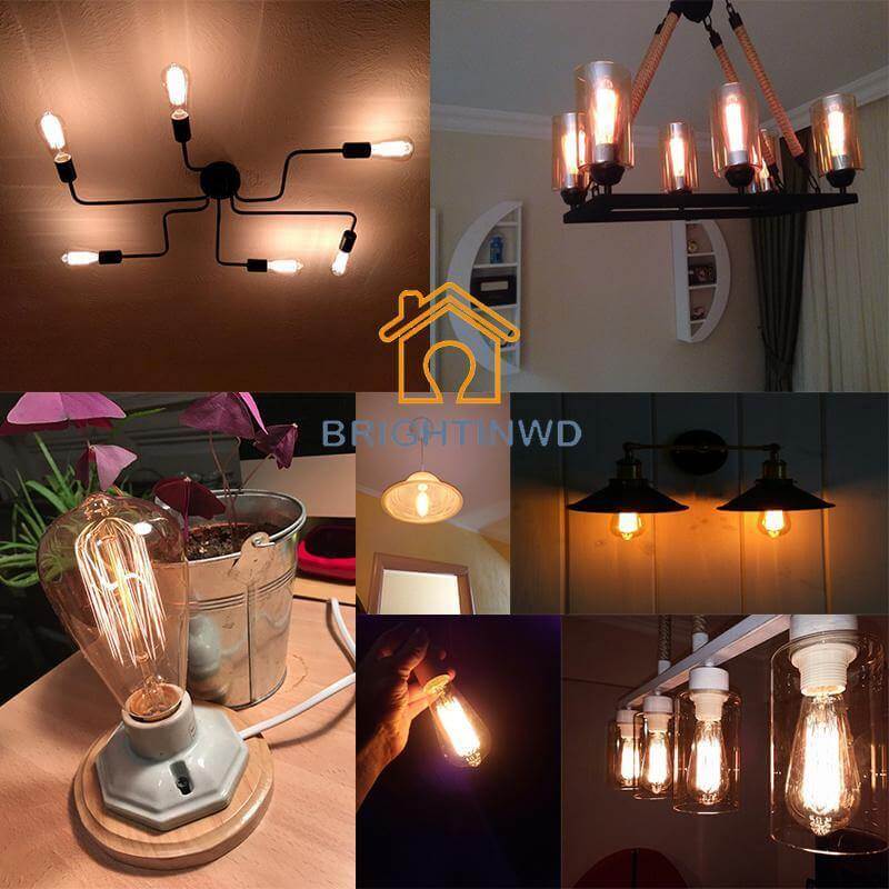 Set of 3 Vintage Edison Light Bulbs