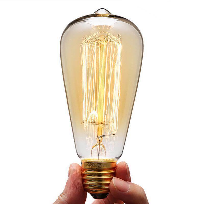 Set of 3 Vintage Edison Light Bulbs
