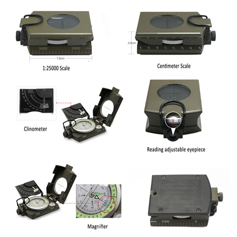 Multi-Function Compass for Outdoor Navigation and Survival
