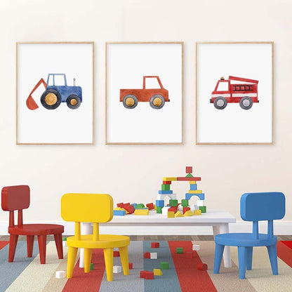 Canvas Wall Art Painting for Baby's Room - Travel Theme