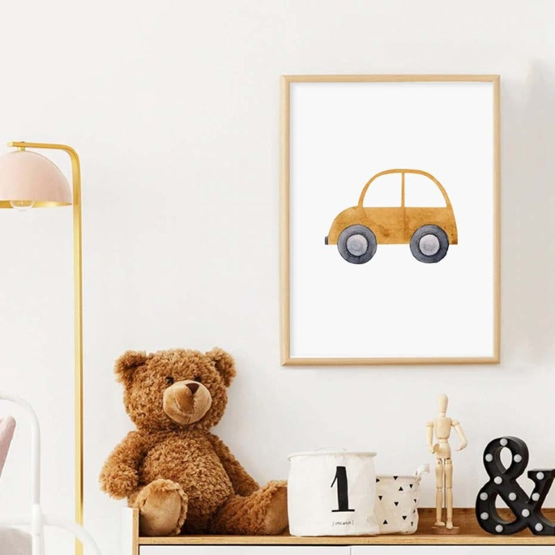 Canvas Wall Art Painting for Baby's Room - Travel Theme