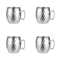 4 Pieces Diamond Silver