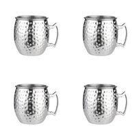 4 pieces hammered silver