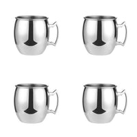4 Pieces Smooth Silver