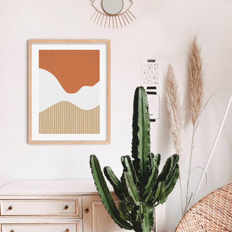Abstract Canvas Art of Floral Girl in Scenic Design