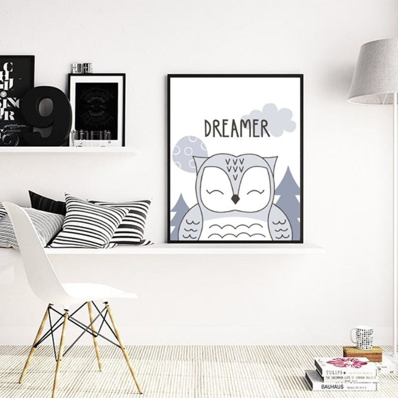 Kiddo Wall Art Painting on Canvas - Be Brave Design