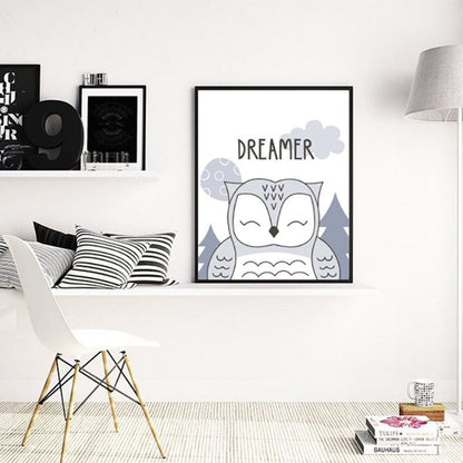 Kiddo Wall Art Painting on Canvas - Be Brave Design