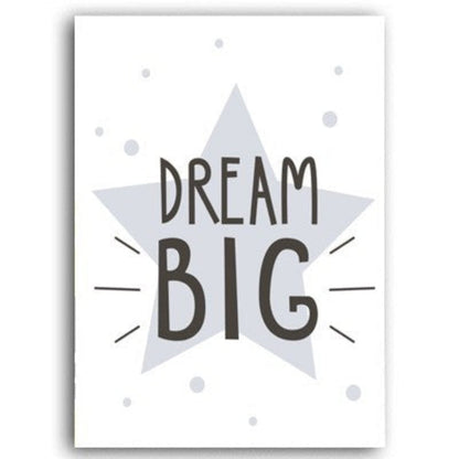 Kiddo Wall Art Painting on Canvas - Be Brave Design