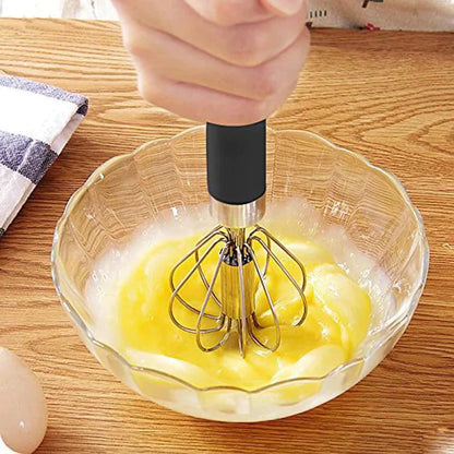 Semi-Automatic Twist Egg Whisk for Easy Mixing