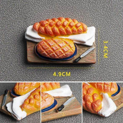Playful 3D Food Magnets for Creative Kitchens