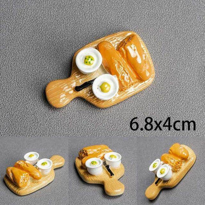 Playful 3D Food Magnets for Creative Kitchens