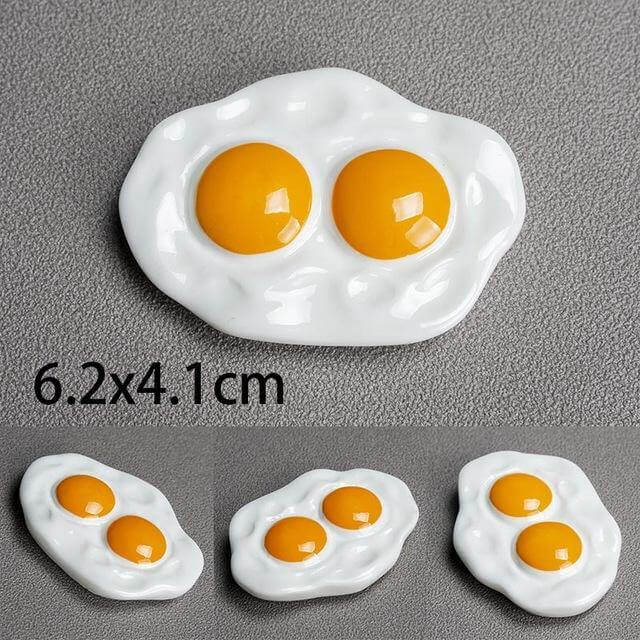 Playful 3D Food Magnets for Creative Kitchens
