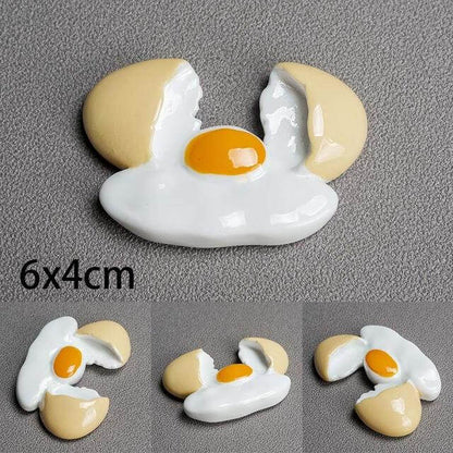 Playful 3D Food Magnets for Creative Kitchens