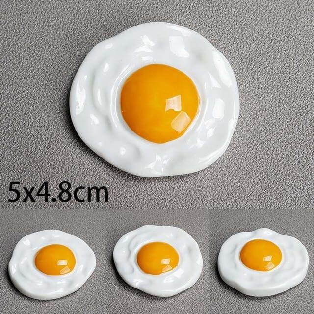 Playful 3D Food Magnets for Creative Kitchens