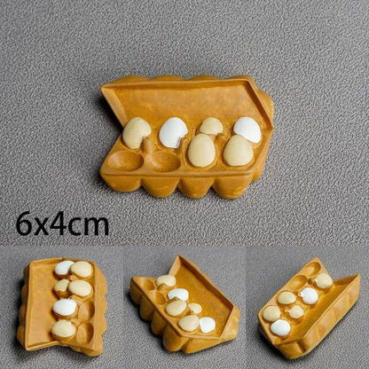 Playful 3D Food Magnets for Creative Kitchens