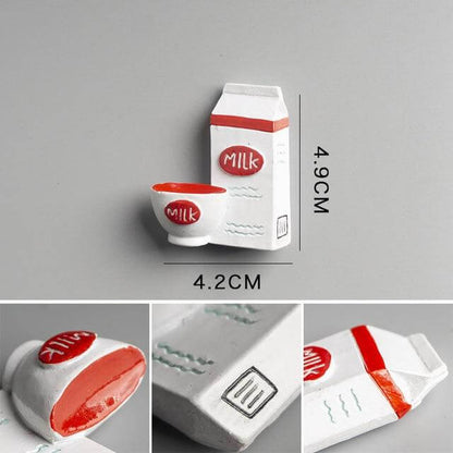 Playful 3D Food Magnets for Creative Kitchens