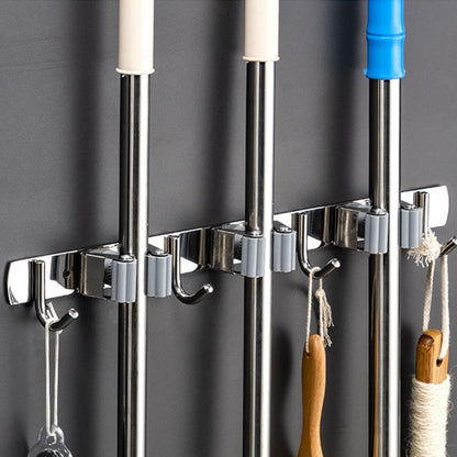 Durable Storage Rack for Brooms and Mops