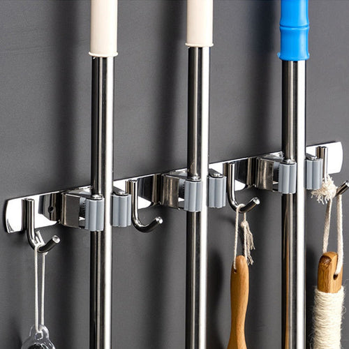 Durable Storage Rack for Brooms and Mops