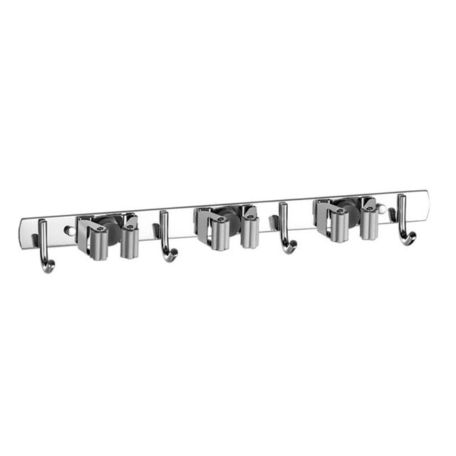 Durable Storage Rack for Brooms and Mops