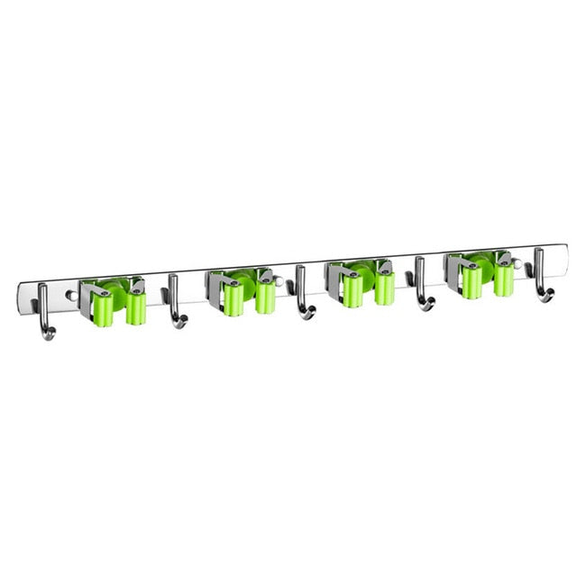 Durable Storage Rack for Brooms and Mops