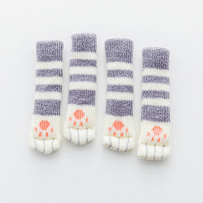 Set of 4 Anti-Slip Cat Paw Furniture Protectors
