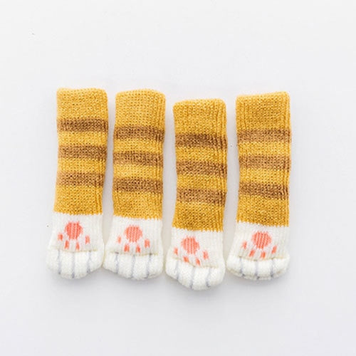 Set of 4 Anti-Slip Cat Paw Furniture Protectors