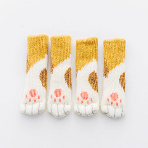 Set of 4 Anti-Slip Cat Paw Furniture Protectors