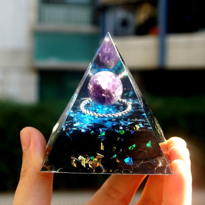 Amethyst Crystal Sphere for Balance and Serenity