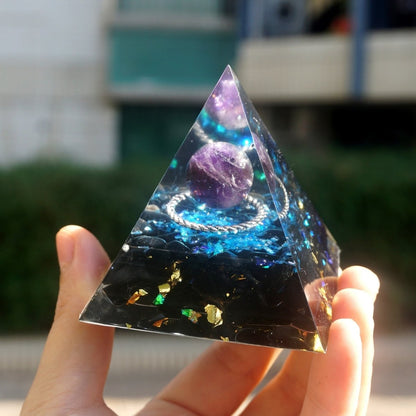 Amethyst Crystal Sphere for Balance and Serenity