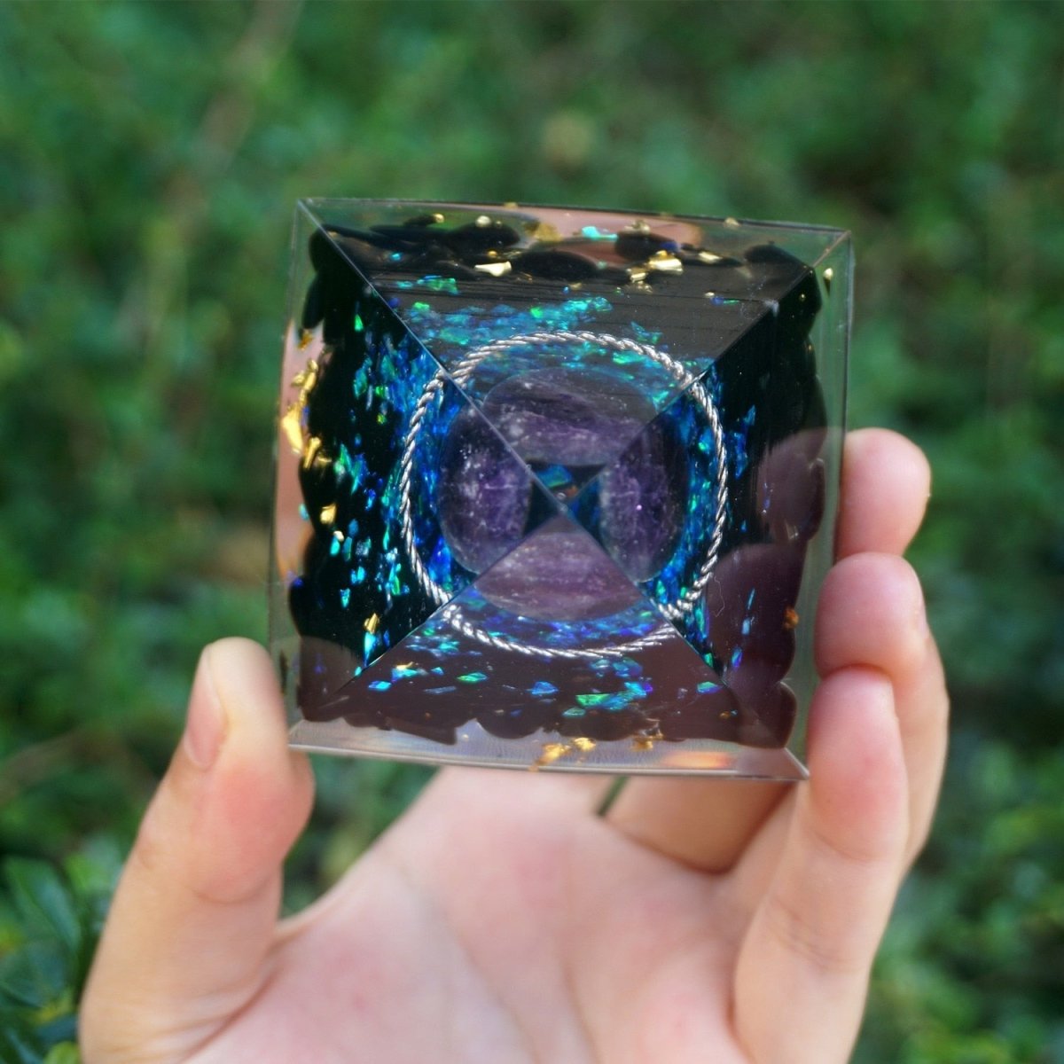 Amethyst Crystal Sphere for Balance and Serenity