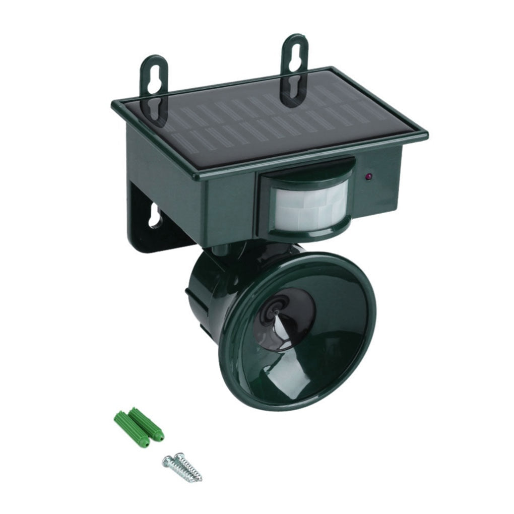 Weatherproof Solar Bird Deterrent with PIR Motion Sensor and Natural Sounds