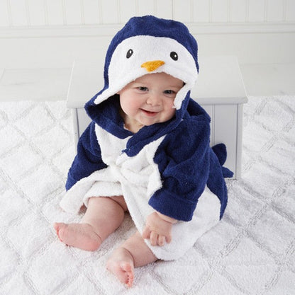 Hooded Bath Towel with Animal Design