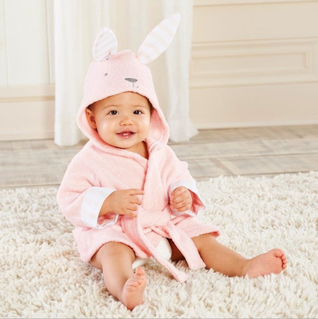 Hooded Bath Towel with Animal Design